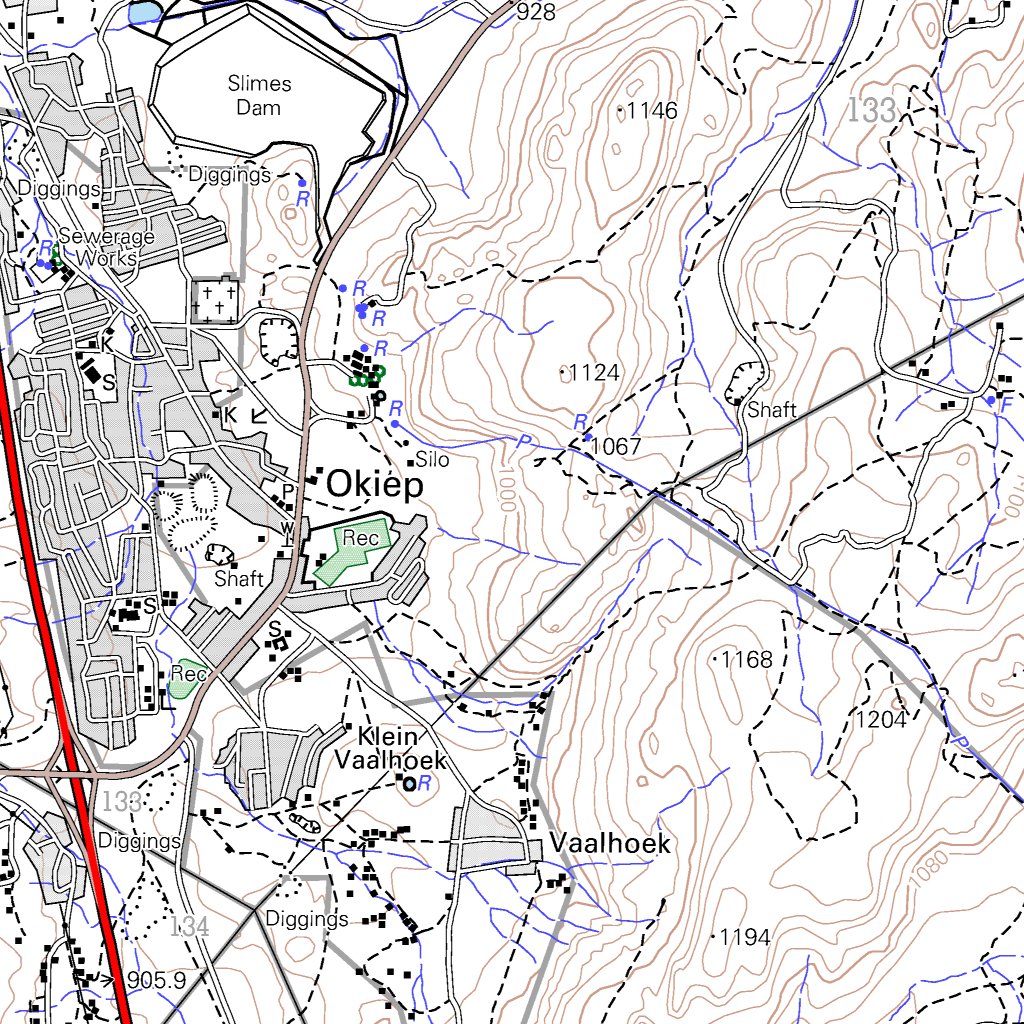 2917DB SPRINGBOK Map by Chief Directorate: National Geo-spatial ...
