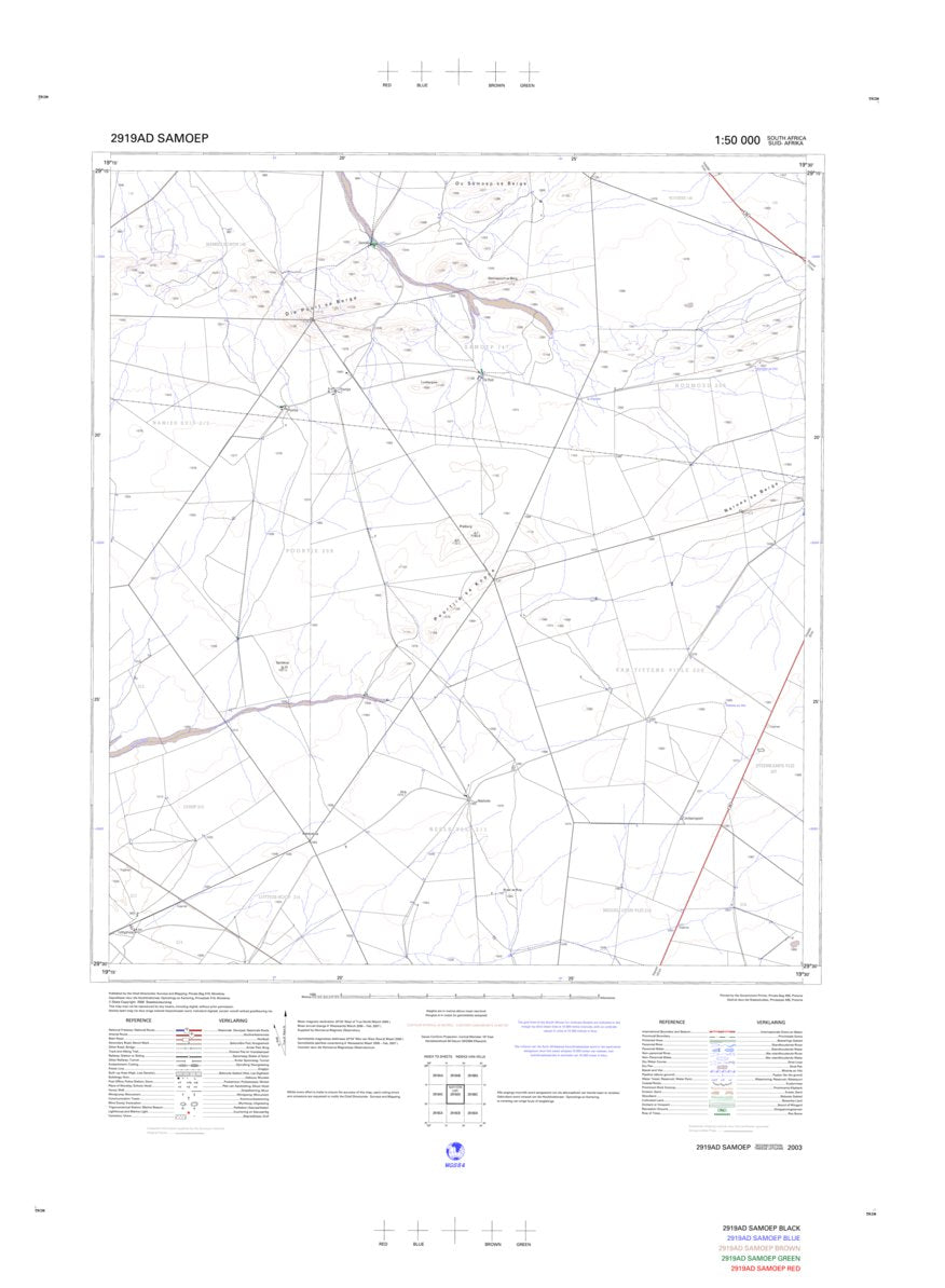 2919AD SAMOEP Map by Chief Directorate: National Geo-spatial ...