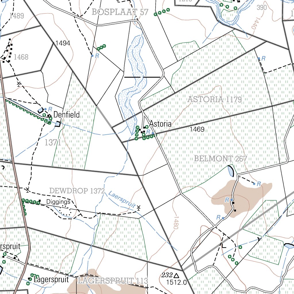 2827BC SENEKAL Map by Chief Directorate National Geospatial