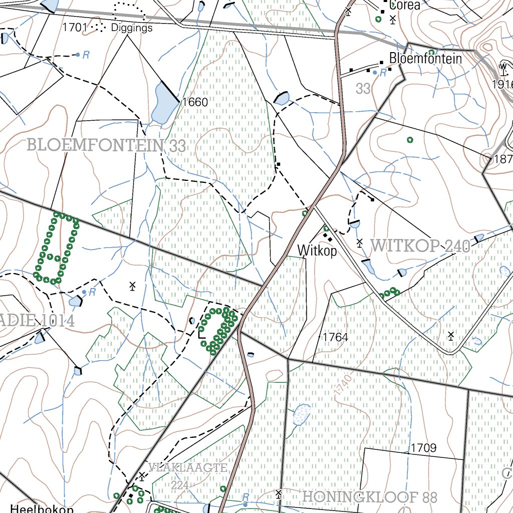 2827BD PAUL ROUX Map by Chief Directorate: National Geo-spatial ...