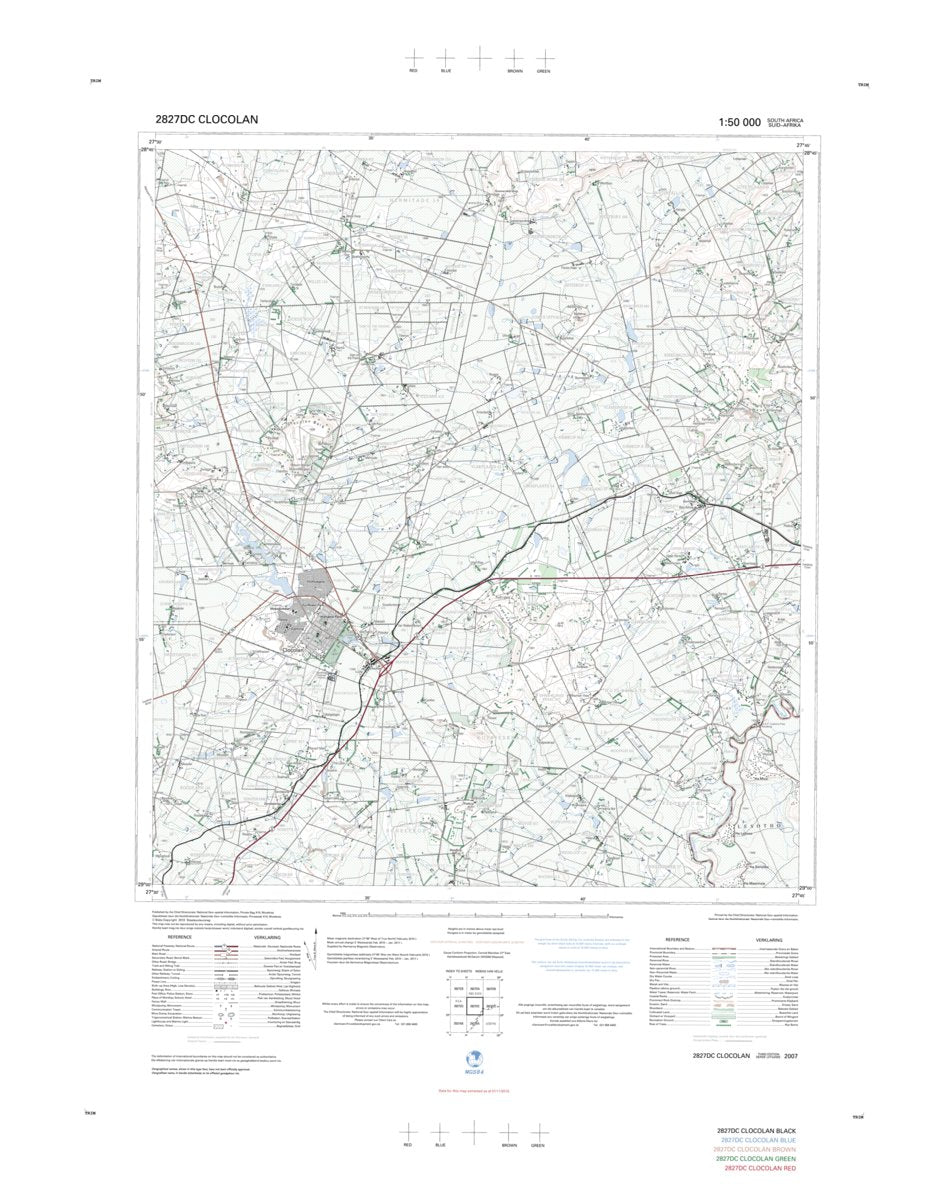 2827DC CLOCOLAN Map by Chief Directorate: National Geo-spatial ...