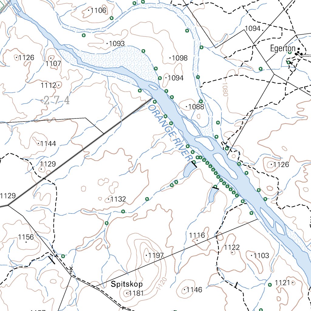 2924CB WANDA Map by Chief Directorate: National Geo-spatial Information ...