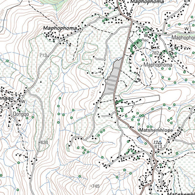 Maphophe Map 2831BA MAPHOPHOMA Map by Chief Directorate: National Geo-spatial ...