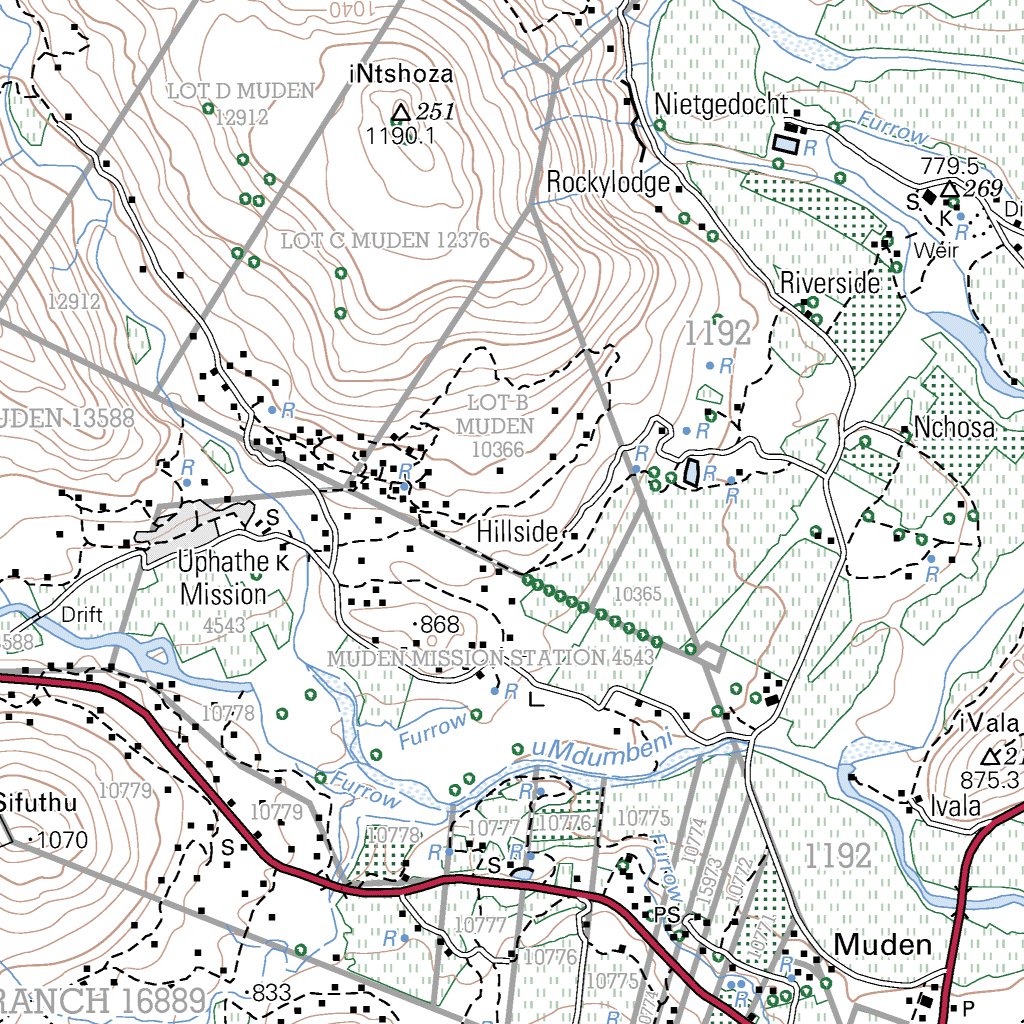 2830CD eSINYAMENI Map by Chief Directorate: National Geo-spatial ...