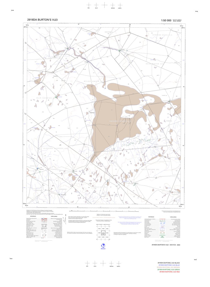 2919DA BURTON'S VLEI Map by Chief Directorate: National Geo-spatial ...