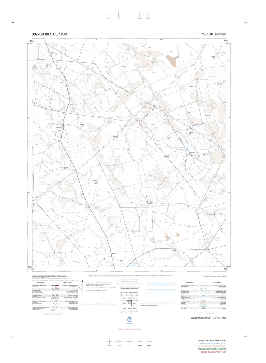 3022BD BIESIESPOORT Map by Chief Directorate: National Geo-spatial ...