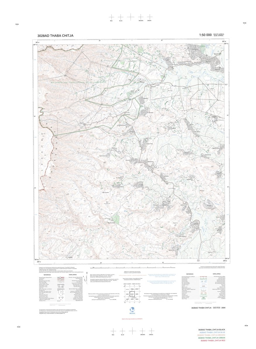 3028AD THABA CHITJA Map by Chief Directorate: National Geo-spatial