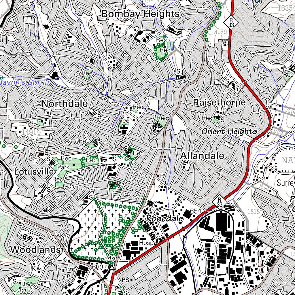 2930CB PIETERMARITZBURG Map By Chief Directorate National Geo spatial 2930cb-pietermaritzburg-map-by-chief-directorate-national-geo-spatial