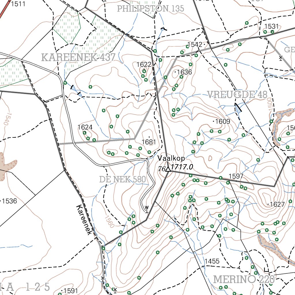 3026BA SMITHFIELD Map by Chief Directorate: National Geo-spatial ...