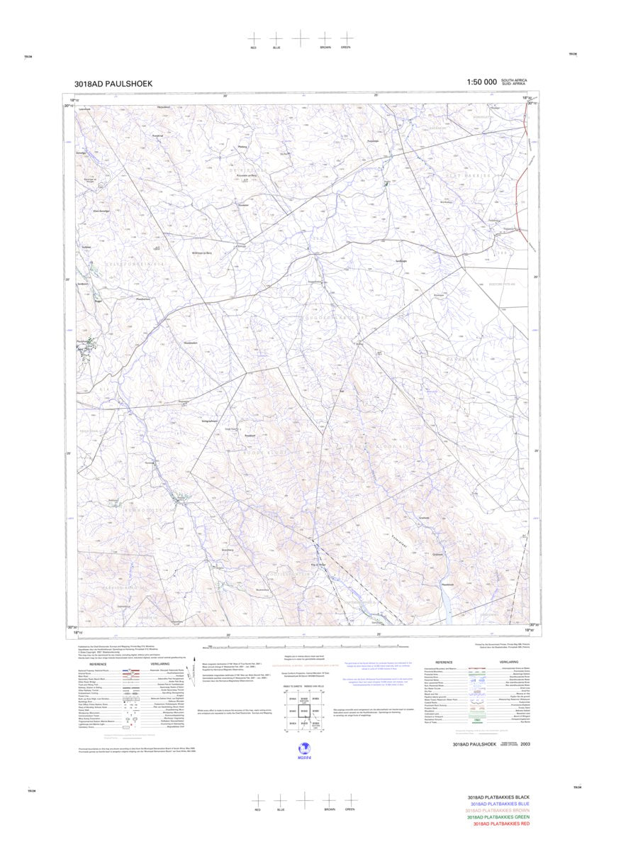 3018AD PAULSHOEK Map by Chief Directorate: National Geo-spatial ...