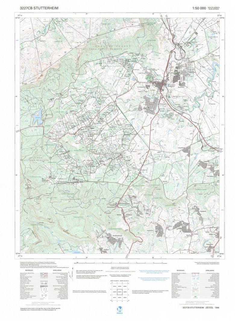3227CB STUTTERHEIM Map by Chief Directorate: National Geo-spatial ...