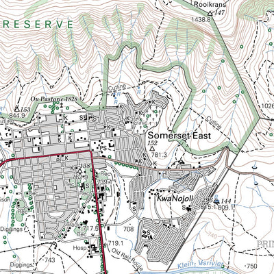 3225DA SOMERSET EAST Map by Chief Directorate: National Geo-spatial ...