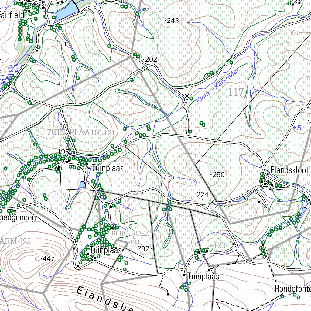 3419BD NAPIER (3rd Edition) Map by Chief Directorate National Geospatial Information Avenza Maps