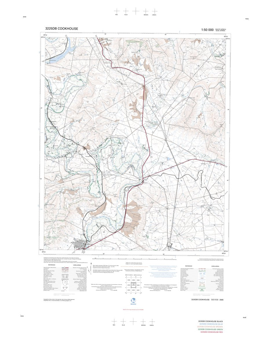 3225DB COOKHOUSE Map by Chief Directorate: National Geo-spatial