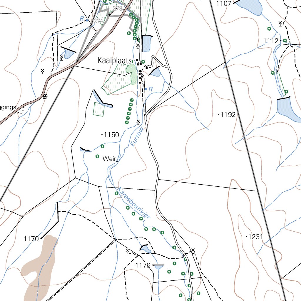3225AB POST CHALMERS Map by Chief Directorate National Geospatial Information Avenza Maps