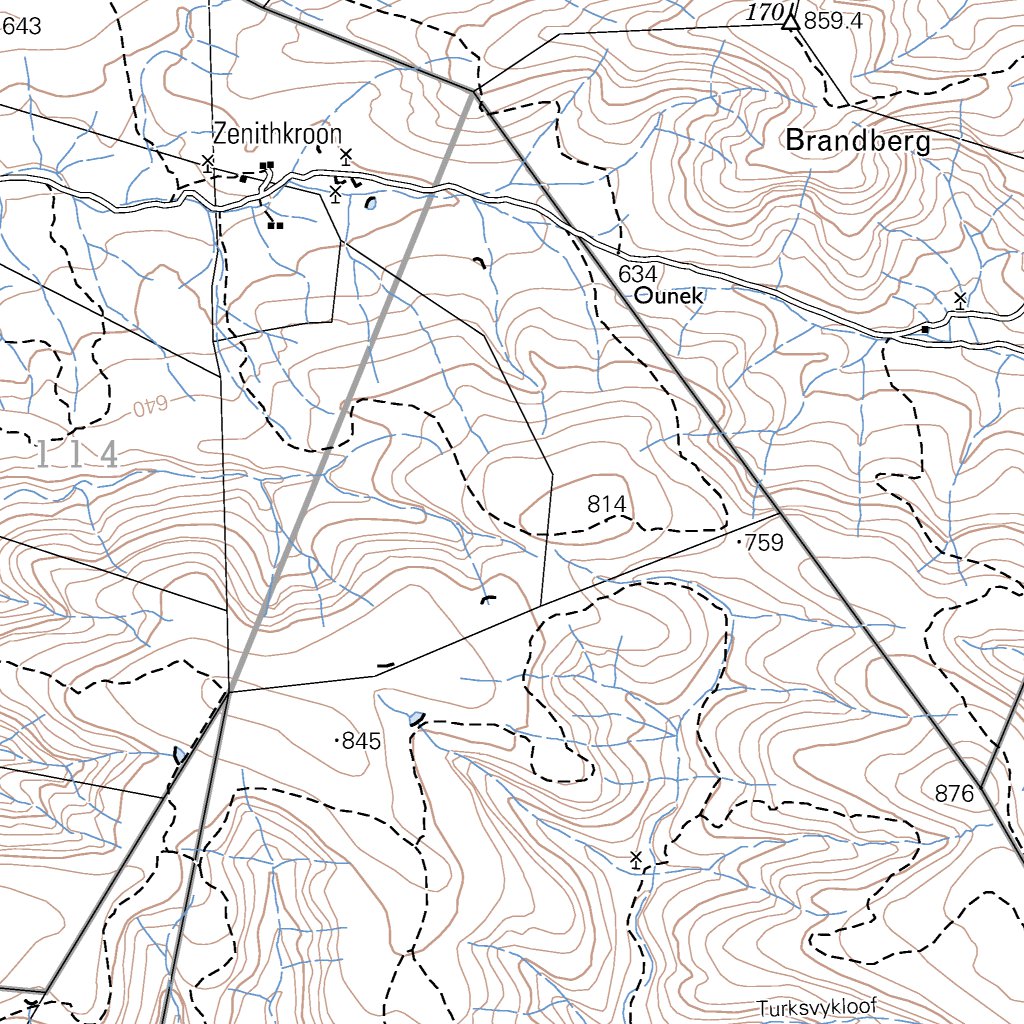 3225CC ROSSOUWSPOORT Map by Chief Directorate: National Geo