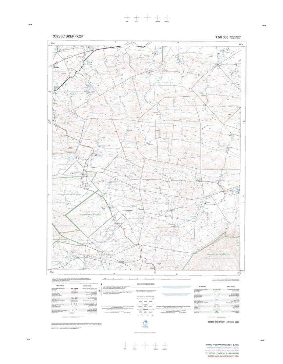 3323BC SKERPKOP Map by Chief Directorate: National Geo-spatial ...