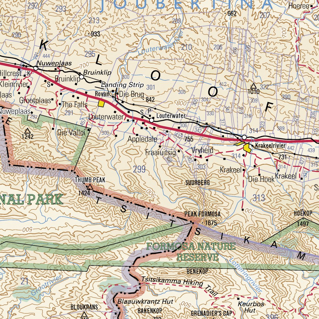 3322 Oudtshoorn Map by Chief Directorate National Geospatial
