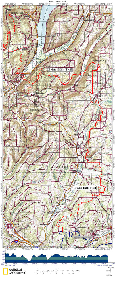 Bristol Hills Trail Map