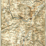 Berchtesgaden and closer environs map, 1906