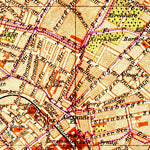 Berlin city map, 1903 (legend in Russian)