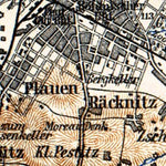 Dresden environs map, 1887