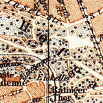 Düsseldorf city map, 1905