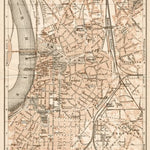 Düsseldorf city map, 1906