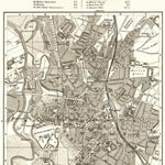 Hannover city map, 1887