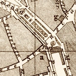 Halle city map, 1887