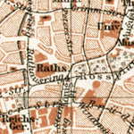 Leipzig city map, 1911