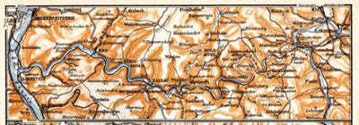 Valley of Lahn River from Lahnstein to Limburg, 1905