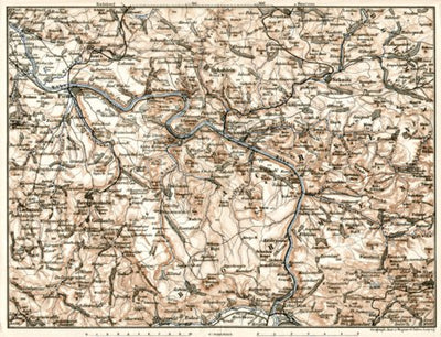 Schandau environs, Lower Saxony. Elbe River from Pirna to Tetschen (Děčín), 1906