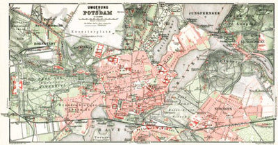 Potsdam city map, 1910