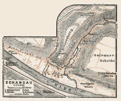 Bad Schandau town plan, 1911