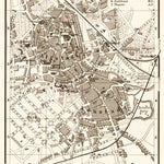 Osnabrück city map, 1887