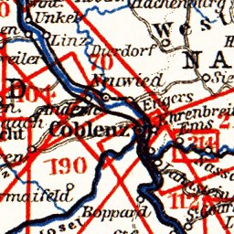 Maps of the Upper Rhine, 1905