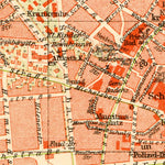 Wiesbaden city map, 1927