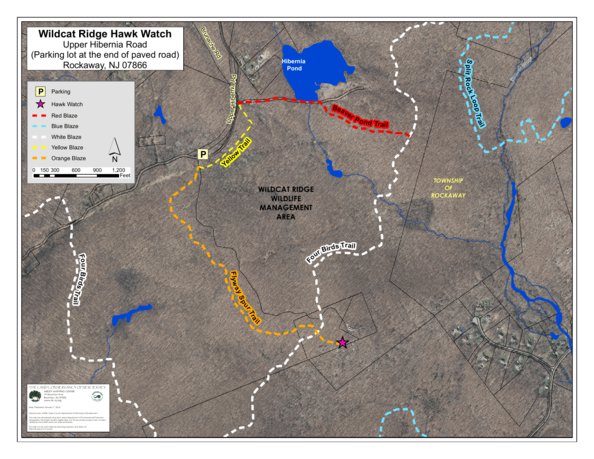 Wildcat Ridge Wildcat Ridge HawkWatch Map by The Land Conservancy of New Jersey ...