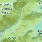 VCBC23 Garibaldi Provincial Park - Vancouver Coast & Mountains BC Topo