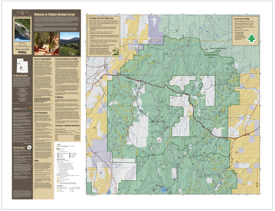 Fishlake NF Travel Map Richfield-Fremont River RDs Front 2016