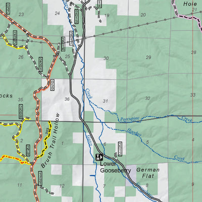 Fishlake NF Travel Map Richfield-Fremont River RDs Front 2016