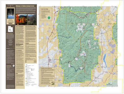 Fishlake NF Travel Map Fillmore-Beaver RDs Front 2013