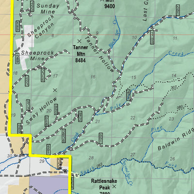 Fishlake NF Travel Map Fillmore-Beaver RDs Front 2013
