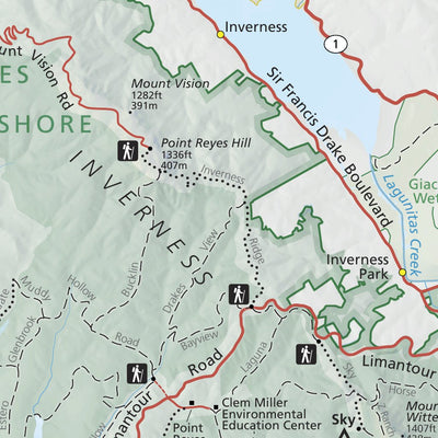 Point Reyes Ranch Map Point Reyes National Seashore Map by US National Park Service | Avenza Maps