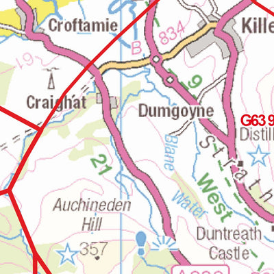 XYZ Postcode Sector Map - (G4) - Glasgow (G)