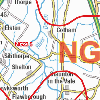XYZ Postcode Sector Map - (G11) - Nottingham NG