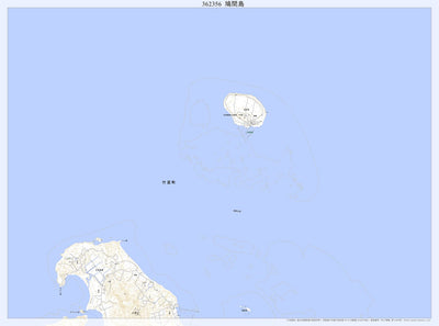 362356 鳩間島（はとまじま Hatomajima）, 地形図