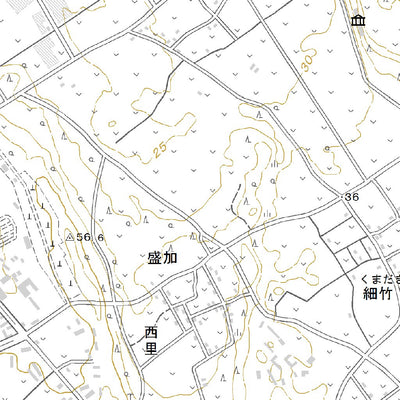 372512 平良（ひらら Hirara）, 地形図