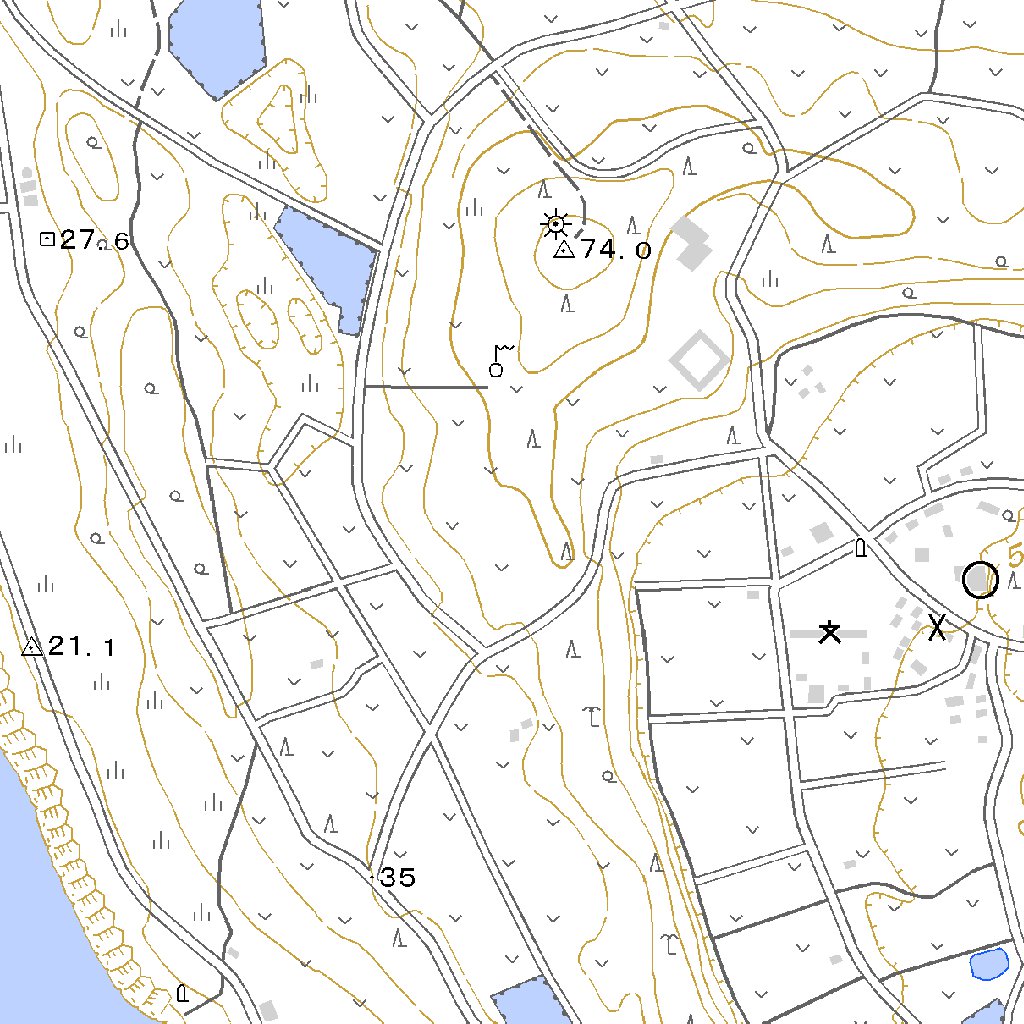 383172 北大東島（きただいとうじま Kitadaitojima）, 地形図 Map by